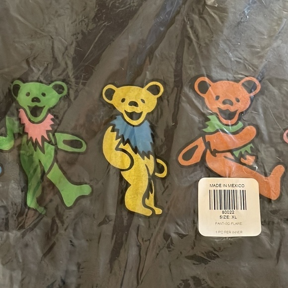 Grateful Dead Flare Pants, Grey, XL, NWT - Picture 7 of 7